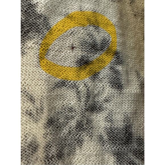 Cynthia Rowley Black & Cream Button Up 100% Merino Wool Cardigan Lace Trim: S - Picture 11 of 11